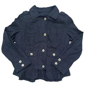 Y2K Vintage 2010s Juicy Couture Peplum Utility Jacket Women’s Size Small